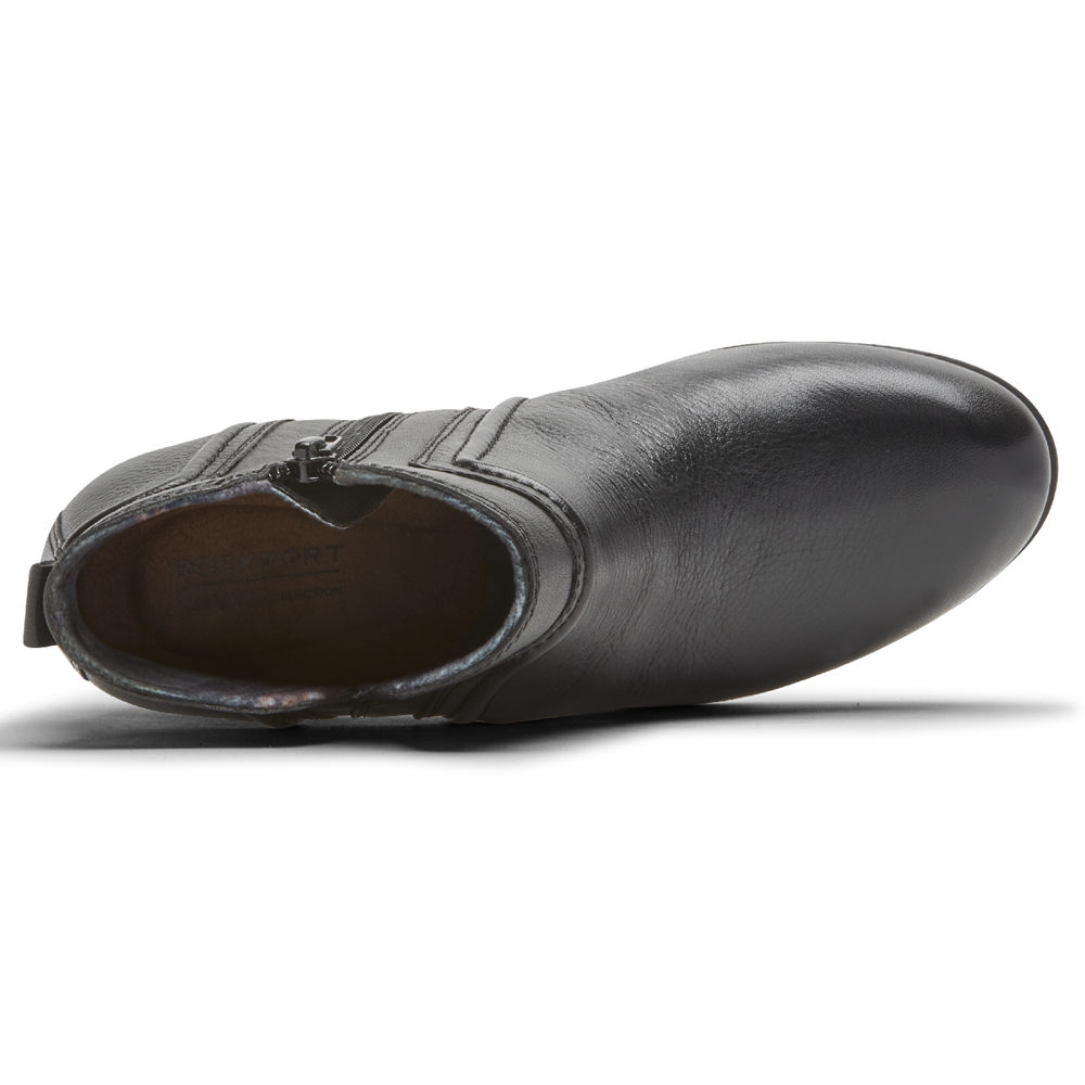 Rockport Stövlar Dam Svarta - Cobb Hill Anisa V-Cut - KIRGH6083